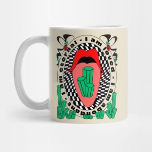 I am Loved, Eternal & Abundant Emerald Mantra Mug